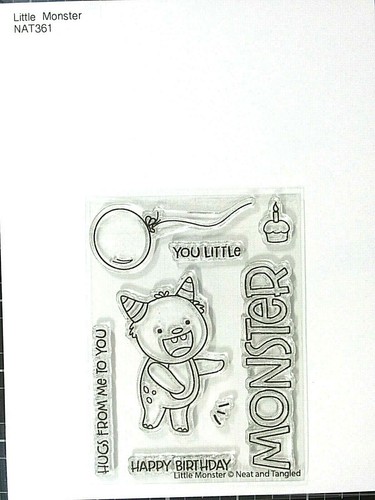 Neat &Tangled Little Monster Stamp and Nice and Neat Die Sets, Retired - Picture 4 of 5
