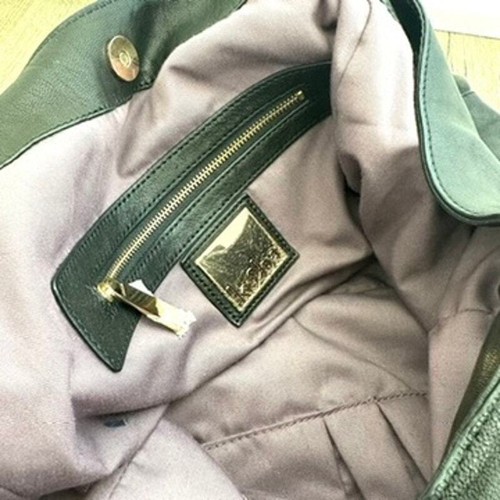 Kooba Black Leather Hobo Bag Multiple Zipper Pockets Slouchy Chic Boho Y2K Urban - Bild 8 von 12