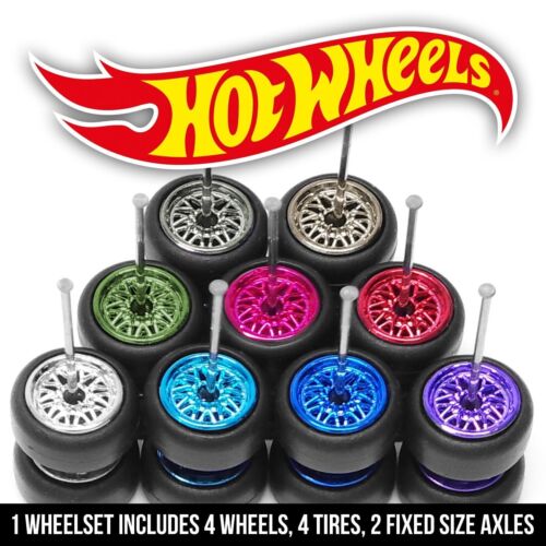 Scala 1/64 BBS LM v9 20 RAZZE Real Rider Ruote Cerchi Set Pneumatici per Hot - Foto 4 di 11