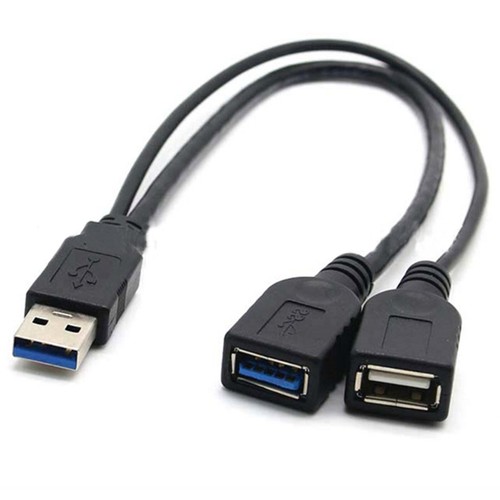 USB3.0 One-in-two Data Cable Male to female Extension Charging Cable Adapter - 第 7/8 張圖片