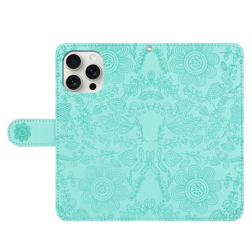 Floral Prägung Kunstleder Brieftasche Flip Handy Hüllen Cover Handschlaufe - Bild 42 von 66