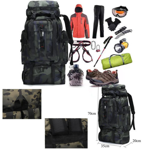 80L Rucksack Wasserdicht Wanderrucksack Trekking Outdoor Reiserucksack Groß DHL - Bild 12 von 18