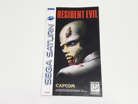 Resident Evil Sega Saturn Case Artwork and Manual Only