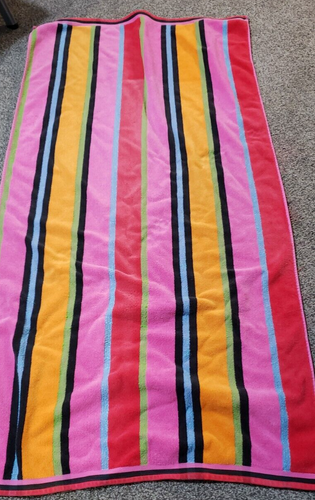 Telo mare Cecil Saydah a righe vacanze vintage made in Brazil - Foto 2 di 5
