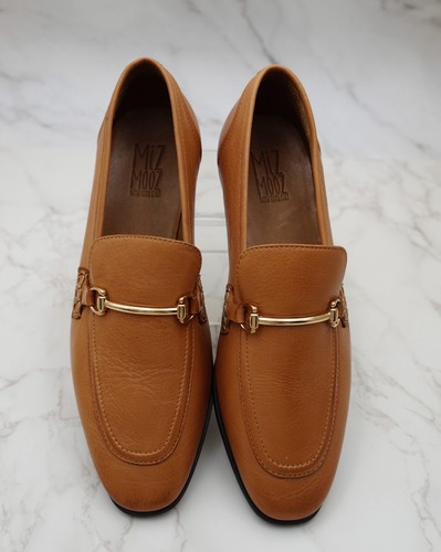 Miz Mooz Paulina Leather Loafers Cognac - 42EU - NEW - Picture 2 of 7