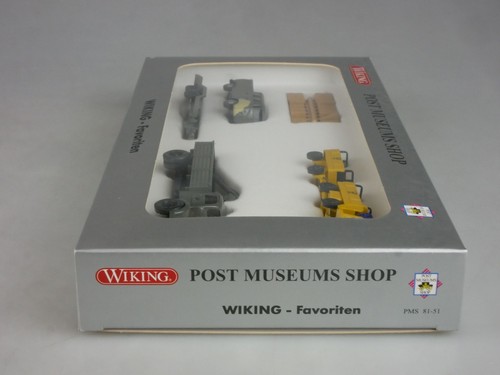 Wiking 1/87 PMS 81-51 Set Favoriten VW T1 Doka Pritsche MB L5000 Box 129402 - Bild 3 von 7