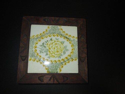 Orion Monterrey Mexico Tile /Pot Holder Wood Base - Picture 1 of 4