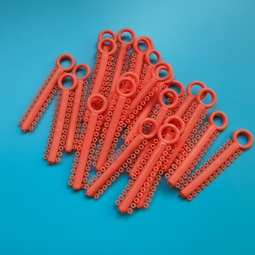 Ortodoncia dental ligadura lazos aparatos ortopédicos bandas elásticas anillo naranja 2 paquetes - Imagen 4 de 5