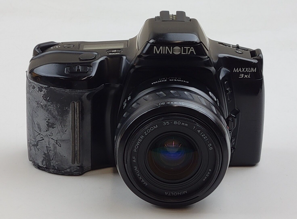 Minolta Maxxum 3xi 35mm Film SLR Camera w/ 35-80mm Power