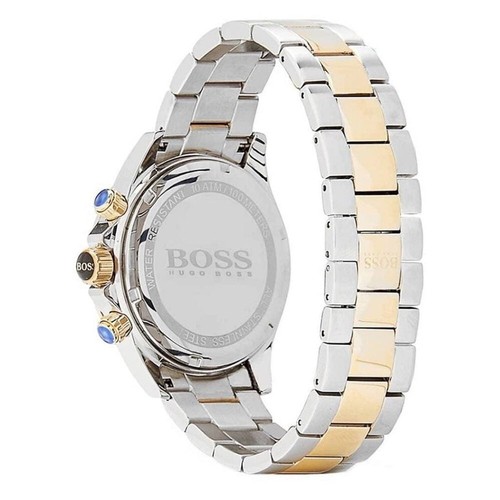 NEW HUGO BOSS 1512960 MEN'S STAINLESS STEEL SILVER STRAP & WHITE DIAL 44MM - Picture 3 of 8