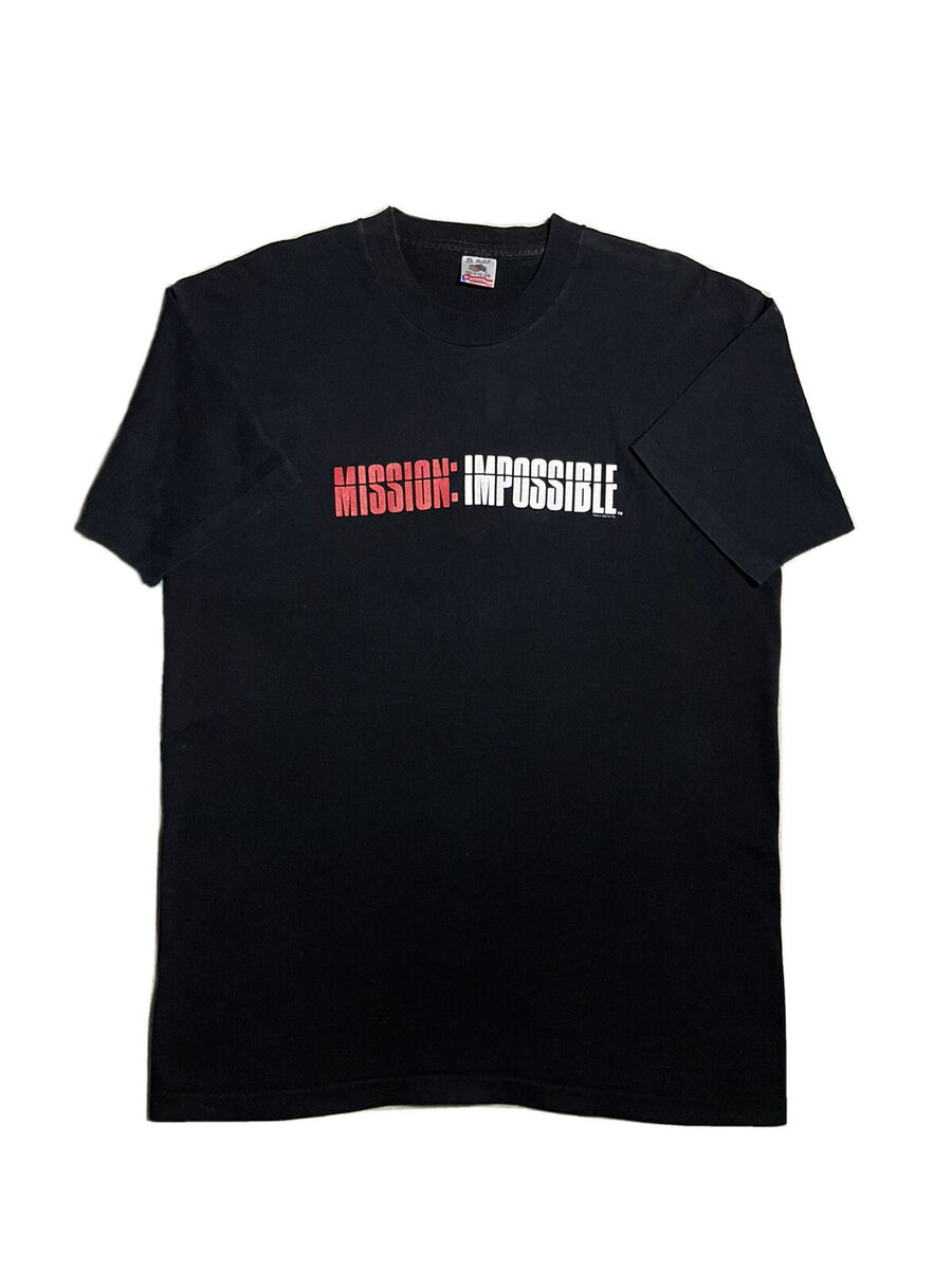 Vintage 90s Mission Impossible Movie Promo Shirt Sz XL Black Vintage 90s Mission Impossible Movie Promo Shirt Sz XL Black