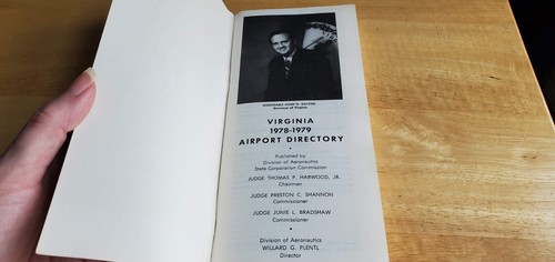 Virginia 1978 1979 Airport Directory Booklet Pamphlet Commonwealth Aeronautics - Picture 2 of 11