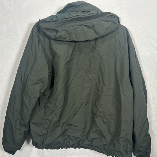 Vintage Men's L.L. BEAN Fishing HUNTING Jacket Coat Packable Hood Large Green - Picture 2 of 7