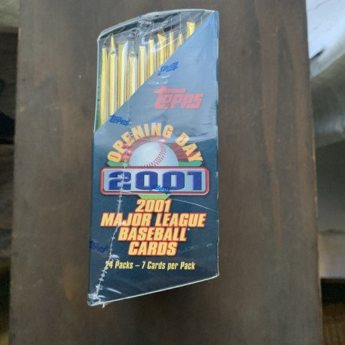 2001 Topps Opening Day Baseball Box - factory sealed, 24 Packs/7cards Per Pack - Picture 4 of 6