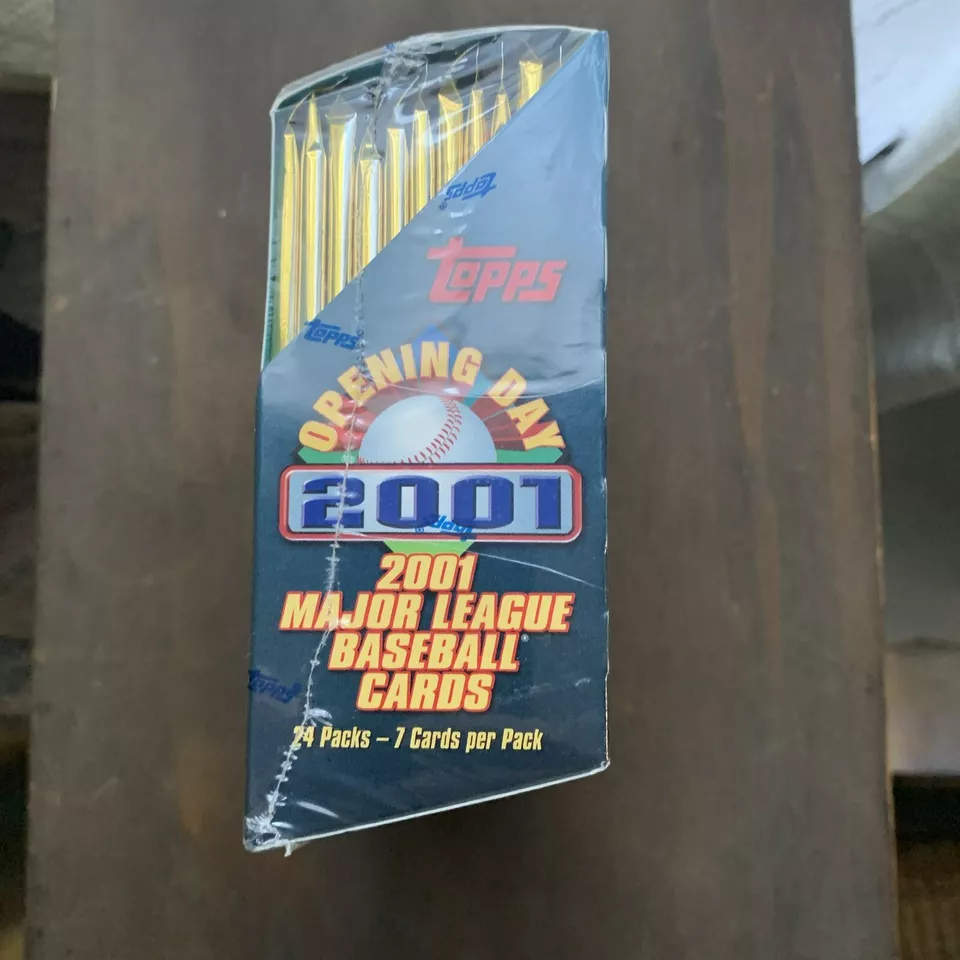 2001 Topps Opening Day Baseball Box - factory sealed, 24 Packs/7cards Per Pack - Image 4 of 4