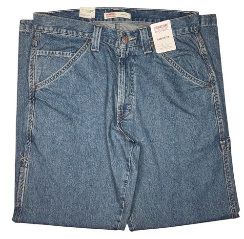 Signature By Levi Strauss & Co. #11751 NEW Men's 100% Cotton Carpenter Jeans - Picture 5 of 6