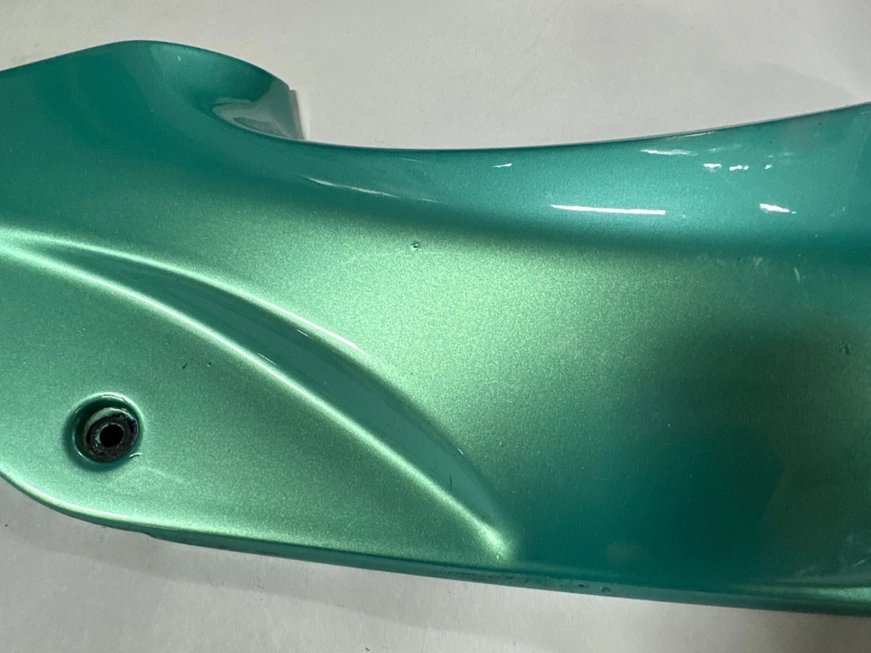 2006 - 2011 KAWASAKI NINJA ZX-14 RIGHT RAM AIR DUCT COVER SEAFOAM GREEN - Image 3 of 4