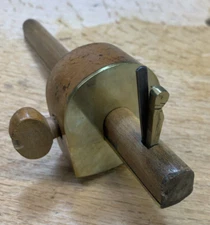 Brass and Beech cross grain (Marking, Slitting, Cutting) Gauge