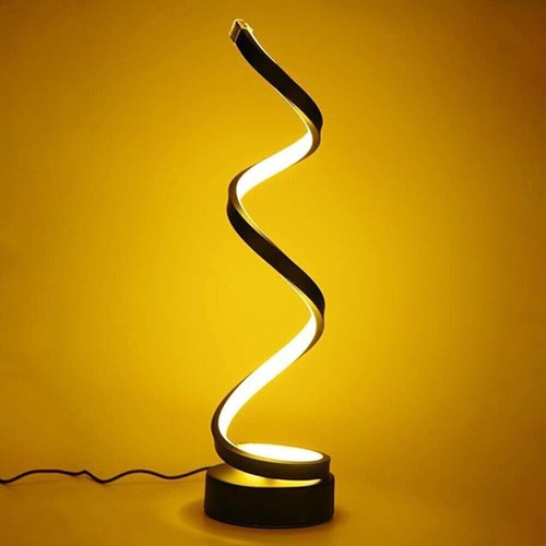 USB Dimmable Table Desk Lamp Modern Spiral LED Bedside Reading Light Night Light - Picture 8 of 27