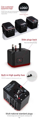Melery Universal International Travel Plug 4 USB Power Adapter Type C Worldwide - Picture 18 of 21