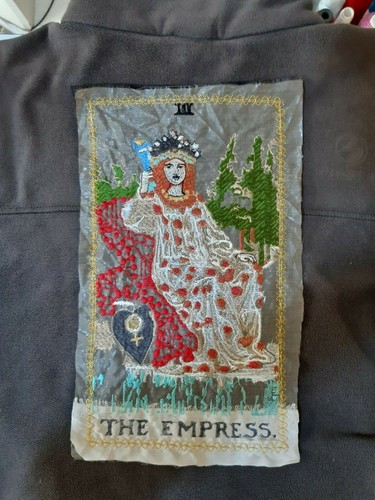 Tarot Card The Empress Handmade Embroidered Patch from Ukraine - Picture 3 of 10