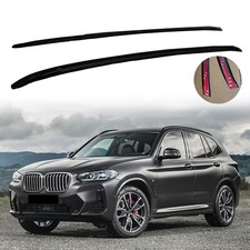 Black Roof Rack Rail Cover Fit for BMW X3 G01 2018-2024 Silver Updated to Black