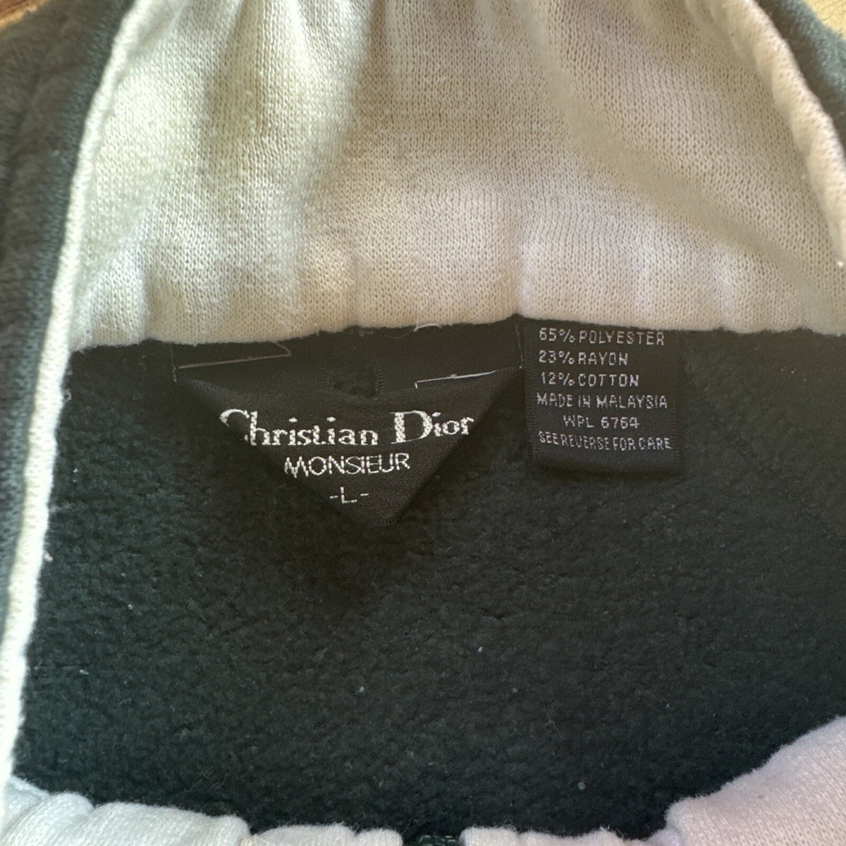 Vintage Christian Dior Monsieur Zip Up Sweater jacket Men's