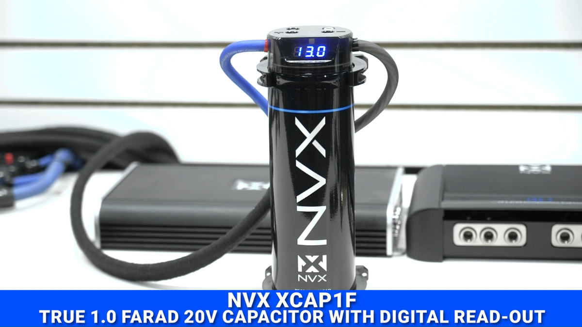 NVX XCAP1F True 1.0 Farad 20V Capacitor w/ Digital Read-out