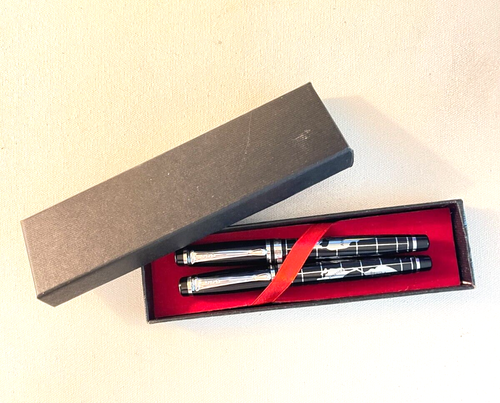 New/Old Hua Shi Lai 628 Fountain Pen Ball Pen Set FINE nib Converter included. - Picture 1 of 10