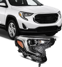 Right Side LED DRL HID/Xenon Headlights For 2018-2021 GMC Terrain SL SLE SLT