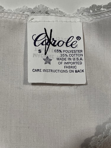 New Carole Vintage 2 Piece Shorts Pajama Set Pink Sleevless Lace Trim Small Thin - Picture 11 of 16