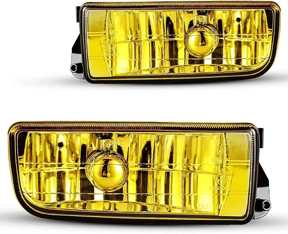 Fog Lights For 92-99 BMW E36/M3 3 Series Yellow Glass Lens H1 55W Pair Replace# Foto 2 de 4