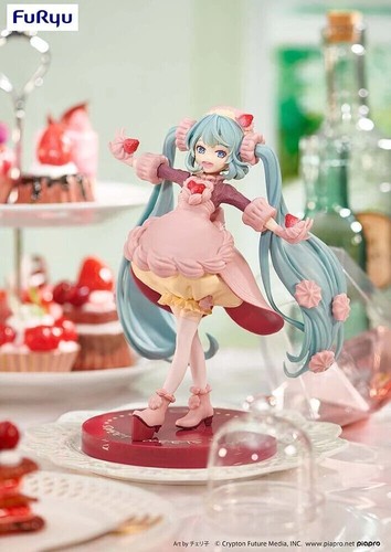 FuRyu - Vocaloid - Hatsune Miku SweetSweets Modellino corto cioccolato alla fragola - Foto 5 di 5