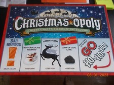 Christmasopoly Monopoly Game, Christmas Edition, Complete, Excellent Condition