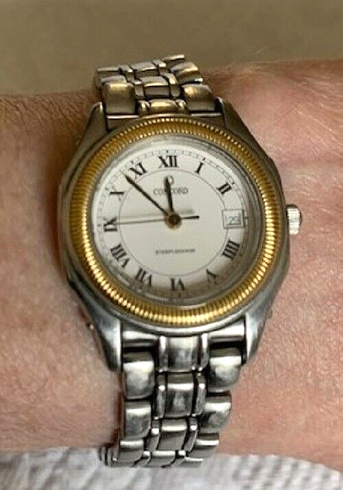 VINTAGE (1995) CONCORD STEEPLECHASE LADIES STAINLESS & GOLD