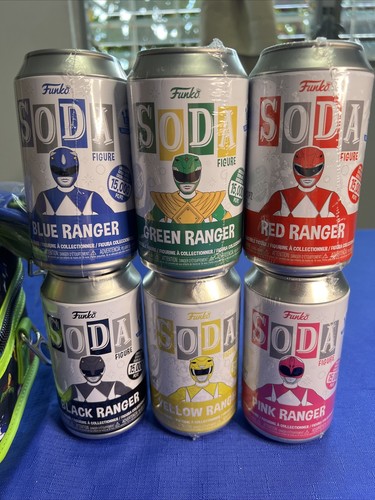 Funko Soda Power Rangers 6er Set Common Set + Kühltasche - Neu NO CHASES Sealed - Bild 2 von 3