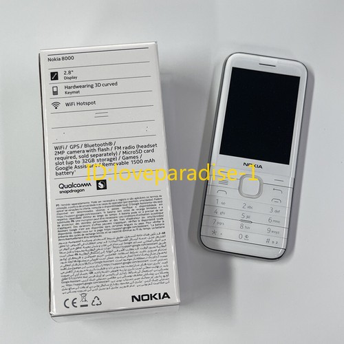 Nokia 8000 4G Dual SIM Black White 4G LTE GSM Unlocked GPS Bluetooth Phone - 第 17/23 張圖片
