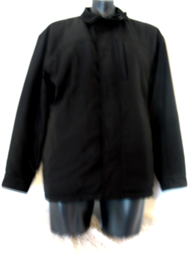 WEATHERPROOF Jacket Zip Up Fleece Lined Waterproof Black Sz Large, ck measures - Picture 3 of 19