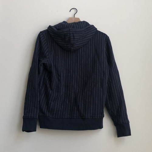 Levi's Moderno Batwing Logo Tiza Rayas Sudadera con Capucha Reloj de Noche Azul/Blanco Para Hombres Pequeño - Imagen 7 de 12