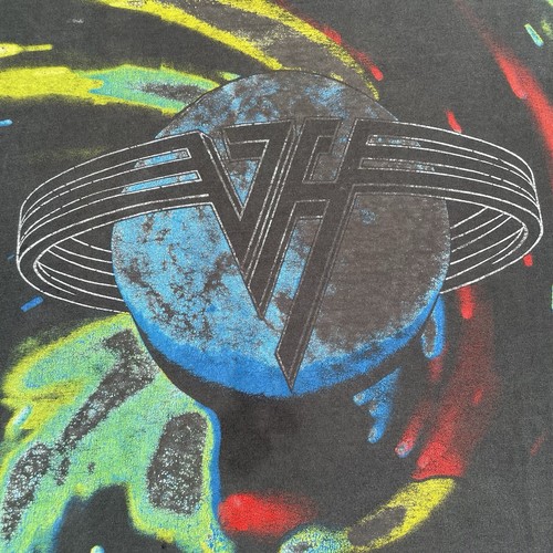 Vintage Van Halen Live World Tour Konzert T-Shirt XL 1993 Batik All Over Print - Bild 6 von 9