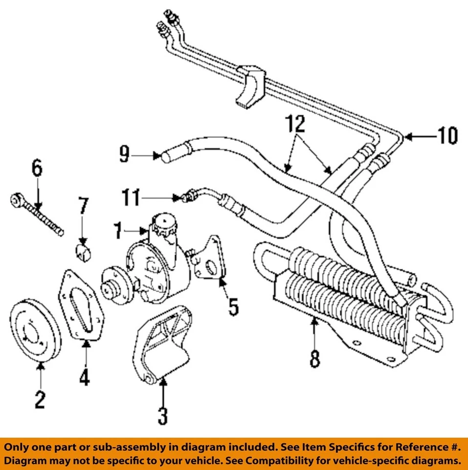 Bomba de dirección asistida OEM Jaguar XJS V12 1992 1993 1994 1995 Foto 3 de 4