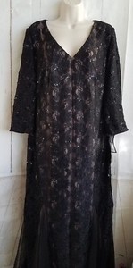 Alex-Evenings-Womens-Dress-Gown-Gala-Pageant-Sequined-Plus-Sz-16W-Black-E5-200
