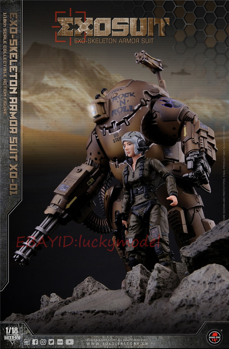 ミリタリー SoldierStory SSE001 1/18Armor Suit XO-01 SoldierStory SSE001 EXO-Skeleton Armor Suit XO-01 1/18