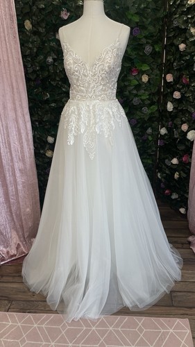 Hochzeitskleid - Marienkäfer Strandziel zuglos Gr. 14