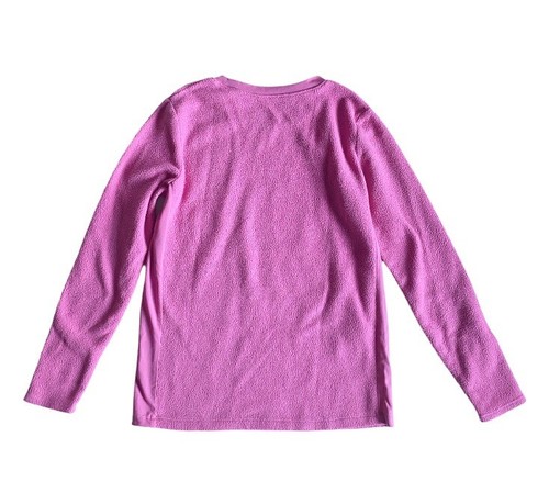 CuddI Duds Pink Long Sleeve Fleece Layering Top Girls Size Medium - Picture 2 of 4