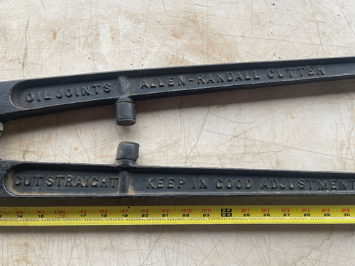 Antica ghisa 43" lunga HKP HK PORTER Allen-Randall n. Strumento per taglierine a 4 bulloni - Foto 3 di 12