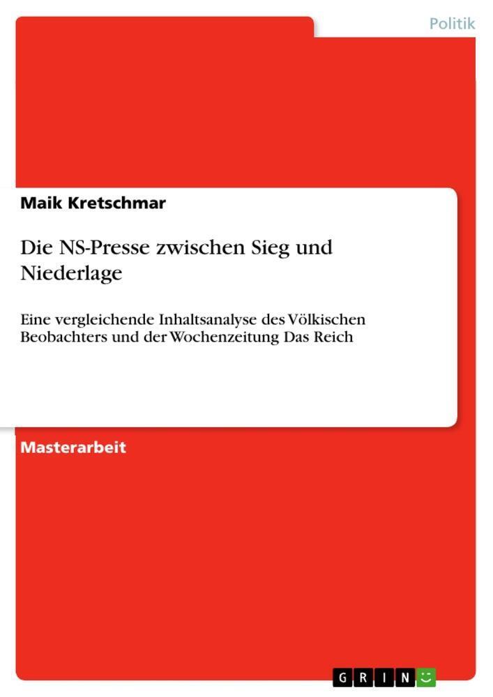 Thumbnail - Die Ns-presse Zwischen Sieg Und Niederlage | Maik Kretschmar |