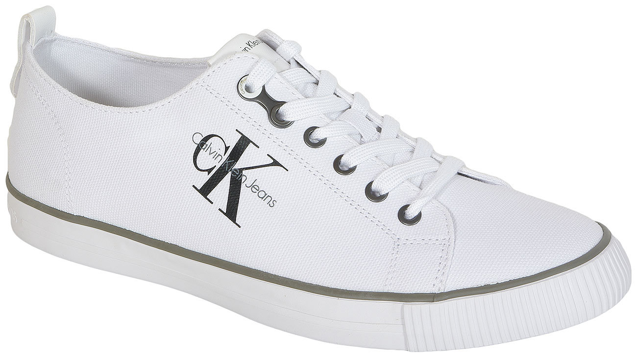 Calvin Klein Jeans Arnold sneakers canvas white sale Calvin Klein Jeans Arnold sneakers canvas white sale