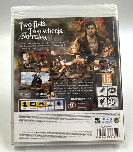 PS3 Ride To Hell: Retribution, UK Pal, New And Factory Sealed - Picture 2 of 8