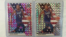 Lot of 2 Kevin Durant 2019-20 Panini Mosaic Silver Prizm #251/pink 251
